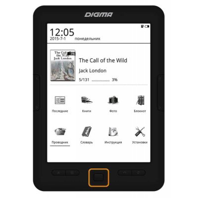 электронная книга Digma E631B Black 4GB