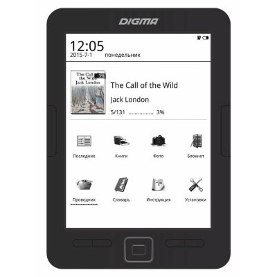 электронная книга Digma E632 Black 4GB