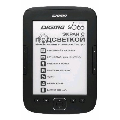 электронная книга Digma S665 Black 4GB