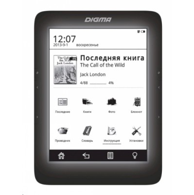 электронная книга Digma S676 Black 4GB