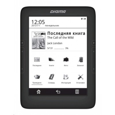 электронная книга Digma T646 Black 4GB
