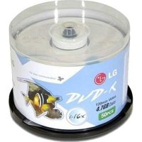 Диск DVD+R LG 4.7Gb 16x 50 шт Cake Box