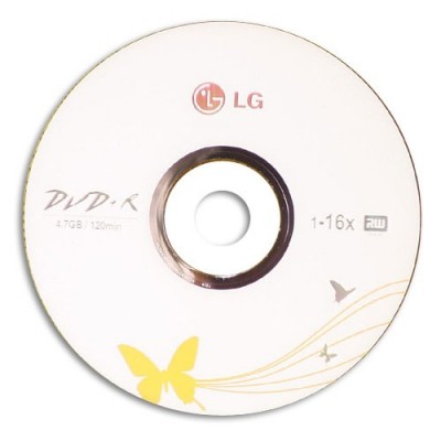 диск DVD-R LG 4,7Gb 16x Slim