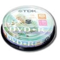 Диск DVD+R TDK 4,7Gb 16x 10 шт Cake Box ScratchPtoof