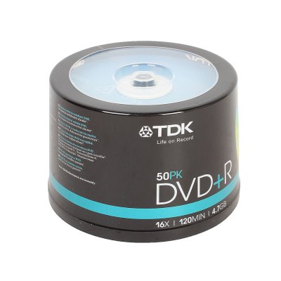 диск DVD+R TDK 4,7Gb 16x 50 шт Cake Box