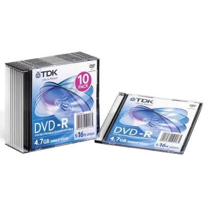 Диск DVD-R TDK 4,7Gb 16x Photo Print slim