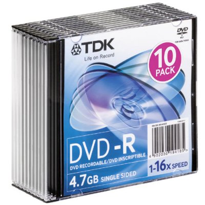 диск DVD-R TDK t19420 10шт