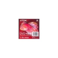 Диск DVD+RW TDK 4,7Gb 4x Jewel