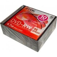 Диск DVD+RW TDK t19522 10шт