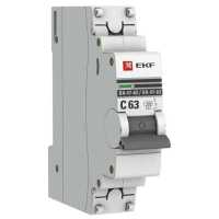 Автоматический выключатель EKF ВА 47-63 1P (C) 4.5kA 63 А mcb4763-1-63C-pro