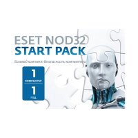 Антивирус ESET NOD32 NOD32-ASP-NSBOX-1-1 W