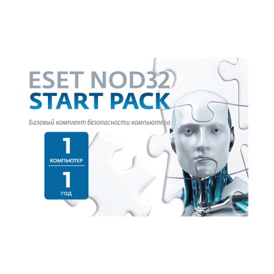 антивирус ESET NOD32 NOD32-ASP-NSBOX-1-1 W