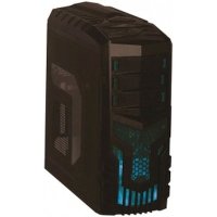 Корпус Exegate EVO-8203 Black-Blue Light 600W