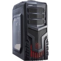 Корпус Exegate EVO-8204N Black-Red Light 600W