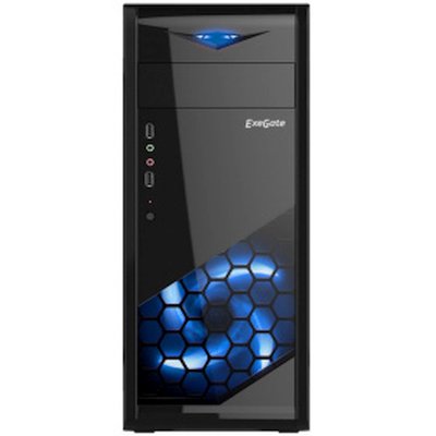 корпус Exegate EVO-8205 Black-Blue Light 700W