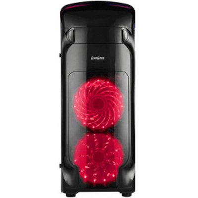 корпус Exegate EVO-8206 Black-Red Light 700W