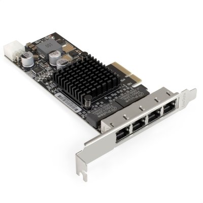 Сетевая карта ExeGate EXE-I350-T4V2-PoE EX299014RUS