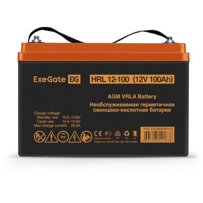 Батарея для UPS Exegate HRL 12-100