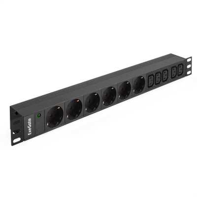 Блок розеток ExeGate ServerPro PDU-19H010 Al-5C136S-C14