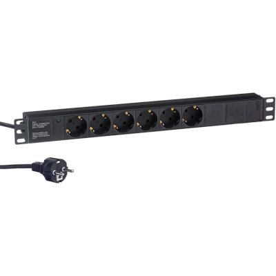 Блок розеток ExeGate ServerPro PDU-19H602 Al-6S-EU2