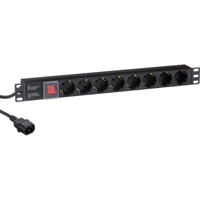 блок розеток Exegate ServerPro PDU-19H806 Al-8S-C14-3-SW