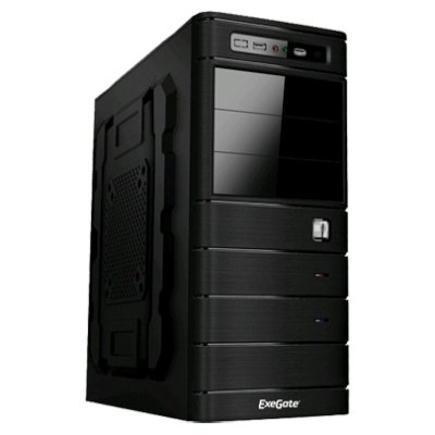 корпус Exegate TP-208 Black-Silver 400W
