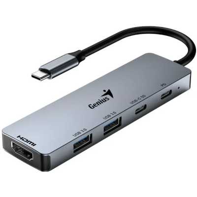 Разветвитель USB Genius UH-500 Iron Grey