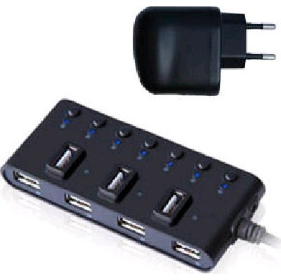 разветвитель USB Ginzzu GR-487UAB