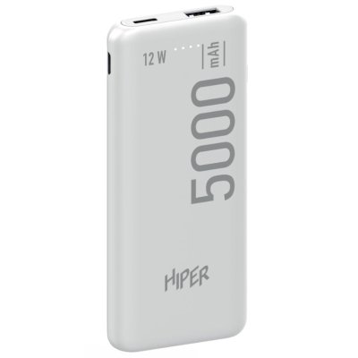 Hiper PSL5000 White купить в KNS. Внешний аккумулятор Hiper PSL5000 ...