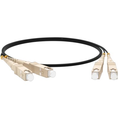 Патч-корд оптический Hyperline FC-D2-503-LC/PR-SC/PR-H-5M-LSZH-BK