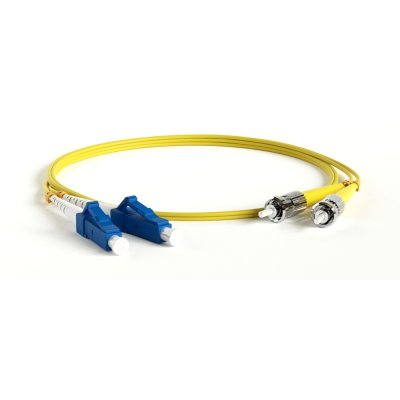 патч-корд оптический Hyperline FC-D2-9-LC/UR-ST/UR-H-3M-LSZH-YL
