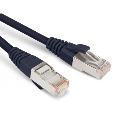 Патч-корд Hyperline PC-LPM-STP-RJ45-RJ45-C6-0.5M-LSZH-BK