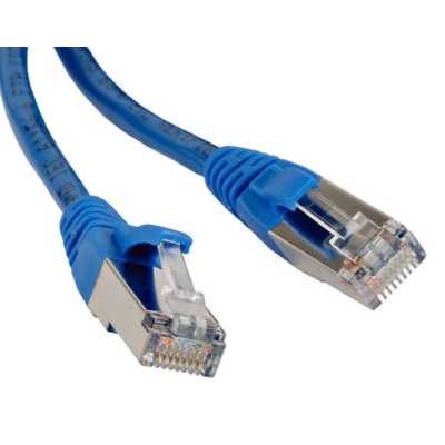 Патч-корд Hyperline PC-LPM-STP-RJ45-RJ45-C6-0.5M-LSZH-BL