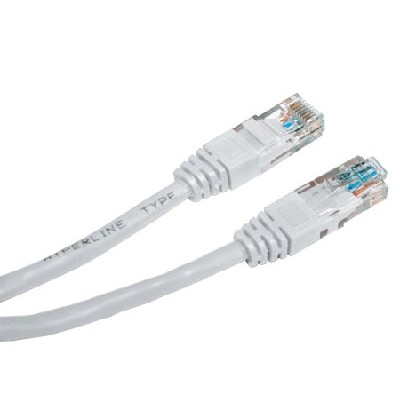Hyperline PC-LPM-UTP-RJ45-RJ45-C5e-1M-WH