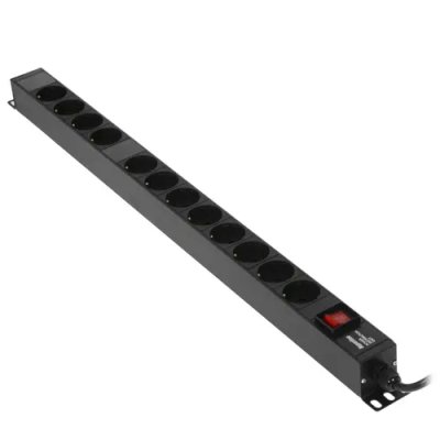 блок розеток Hyperline SHE-12SH-S-2.5EU