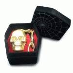 Флешка Jet.A 8GB USB Flash Drive Skull Gold