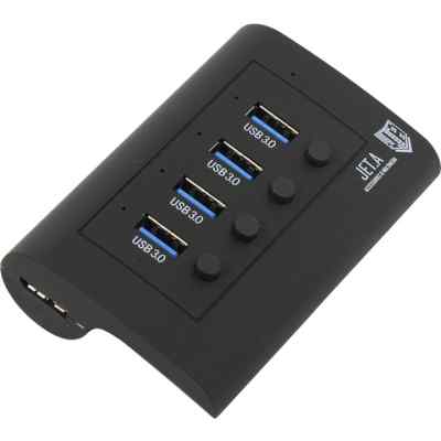 разветвитель USB Jet.A JA-UH34 Black