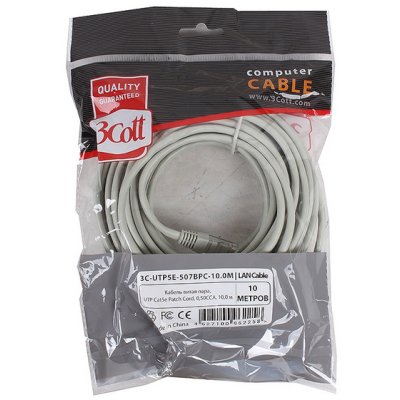 патч-корд 3Cott 3C-UTP5E-507BPC-10.0M