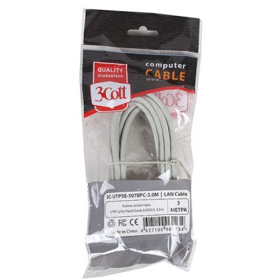 патч-корд 3Cott 3C-UTP5E-507BPC-3.0M