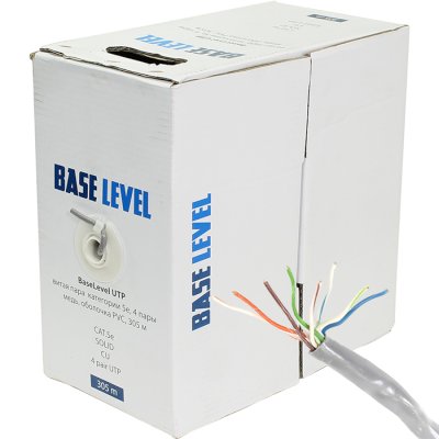 витая пара BaseLevel BL-UTP-004-5e-CU-PE