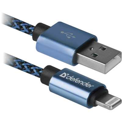 кабель Defender ACH01-03T Pro Blue 87811