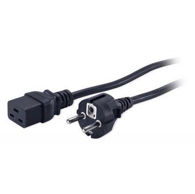 кабель питания Hyperline PWC-IEC19-SHM-3.0-BK