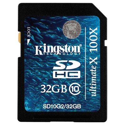 карта памяти Kingston 32GB SD10G2-32GB