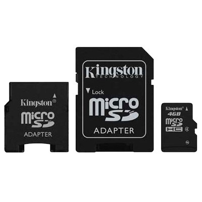 карта памяти Kingston 4GB Class 4 SDHC SDC4-4GB-2ADP