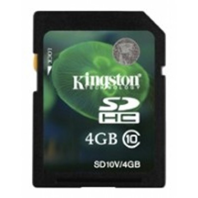 карта памяти Kingston 4GB class10 SDHC SD10V-4GBCP