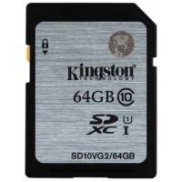 Карта памяти Kingston 64GB SD10VG2-64GB