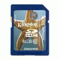 Карта памяти Kingston 8GB Class 6 SD6G2-8GB