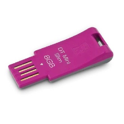 флешка Kingston 8GB Pen Drives USB MiniSlim DTMSN-8GB