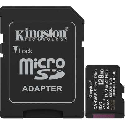 Карта памяти Kingston Canvas Select Plus 128GB SDCS3/128GB
