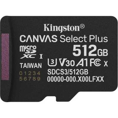 Карта памяти Kingston Canvas Select Plus 512GB SDCS3/512GBSP
